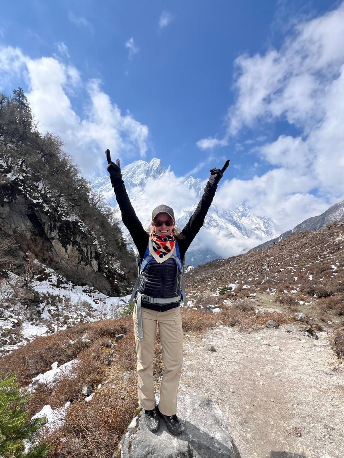 Jen on the Manaslu Circuit, Nepal